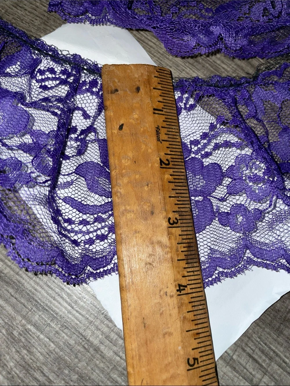 3 Yds. Floral Lace - Purple